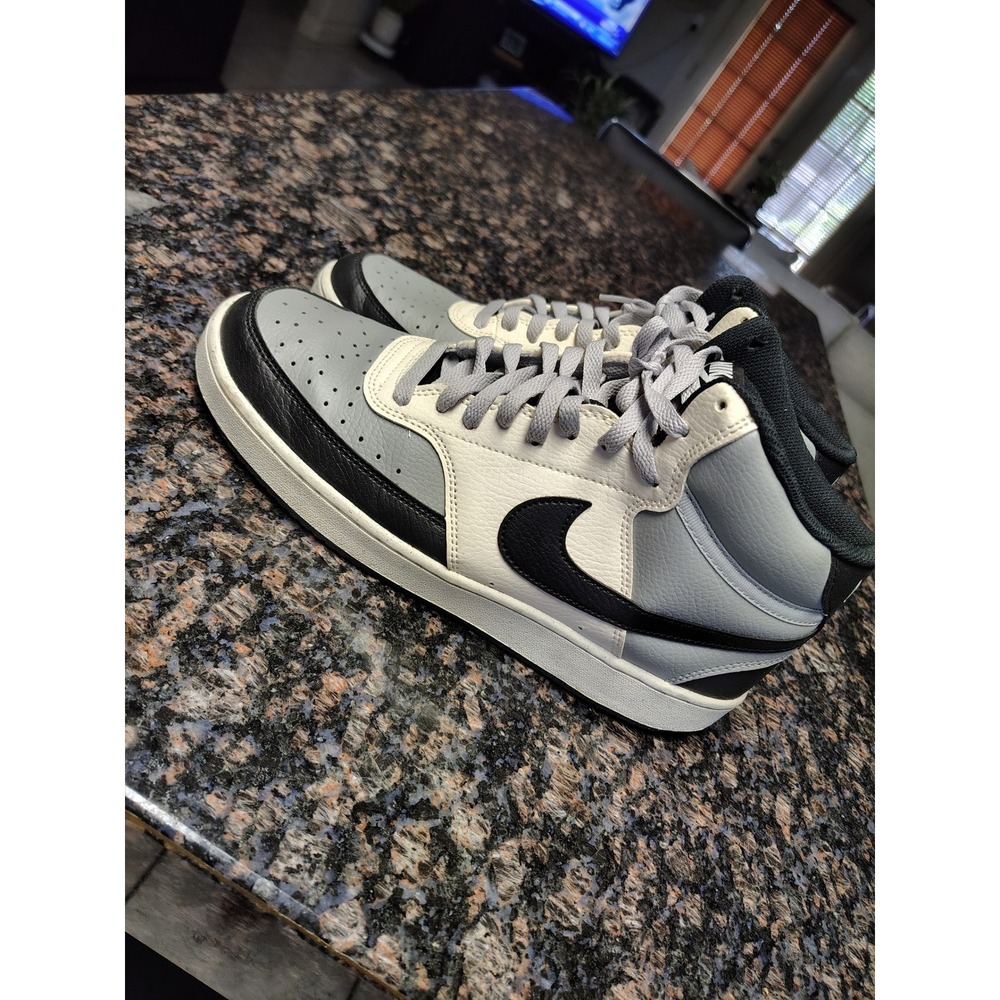 Nike Court Vision Mid Next Nature Mens 10 Grey Black Sail DN3577-002